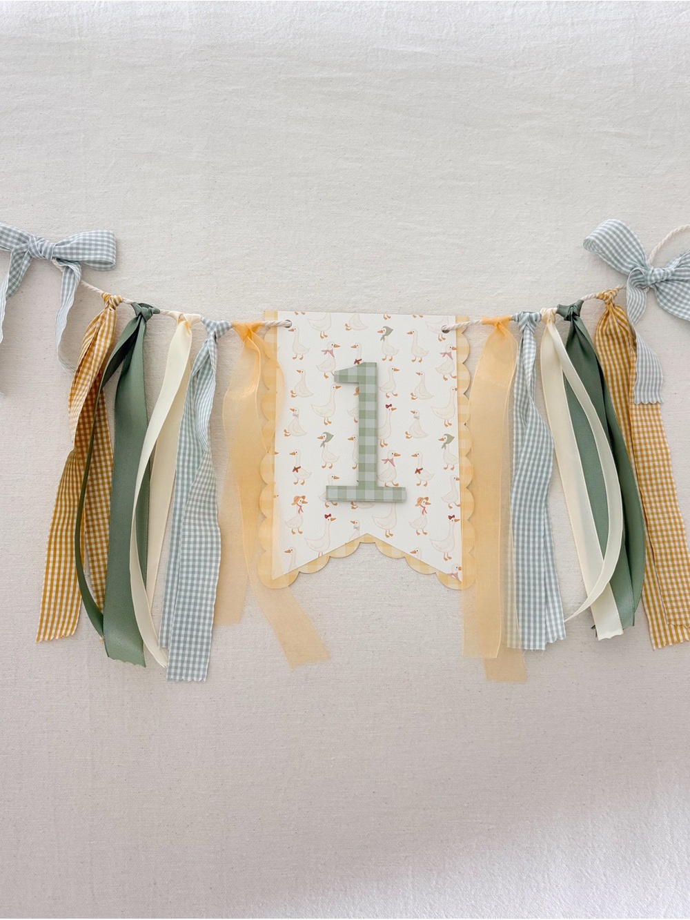 One silly Goose high chair banner